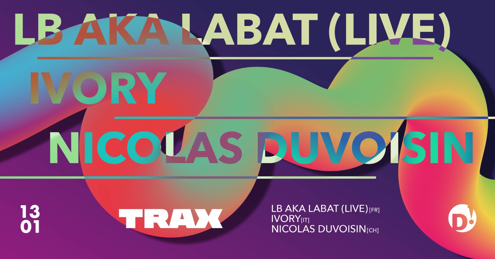 25th Anniversary of TRAX Magazine - D!Club, Lausanne