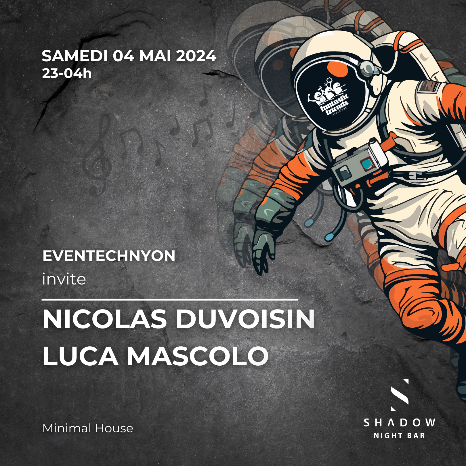 04.05.2024 > Eventechnyon at Shadow - W/ Nicolas Duvoisin & Luca Mascolo